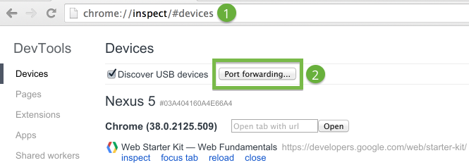 chrome-port-forwarding